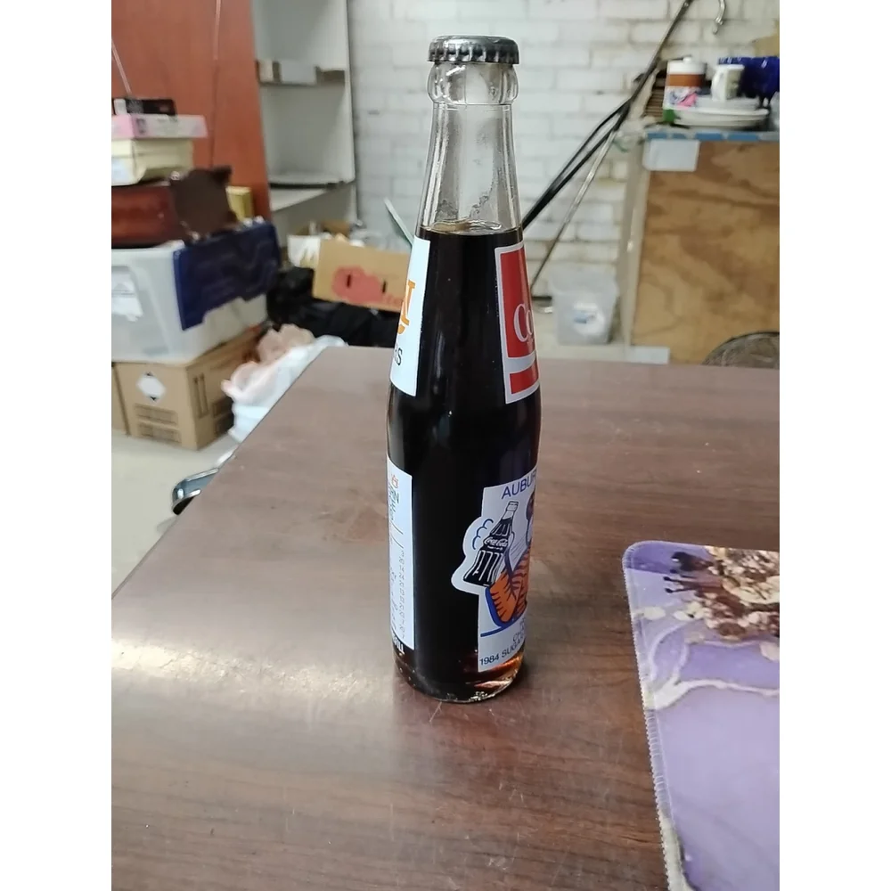 Vintage Coca Cola Auburn Tigers 1983 SEC Champions Unopened 10oz Coke Bottle